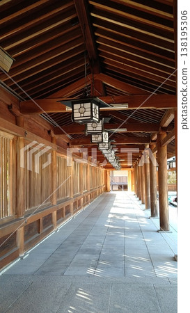 Kashihara Shrine: Corridors and Hanging Lanterns 138195306