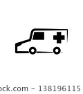 Ambulance Logo Icon Design, Emergency medical service vehicle logo icon vector 138196115