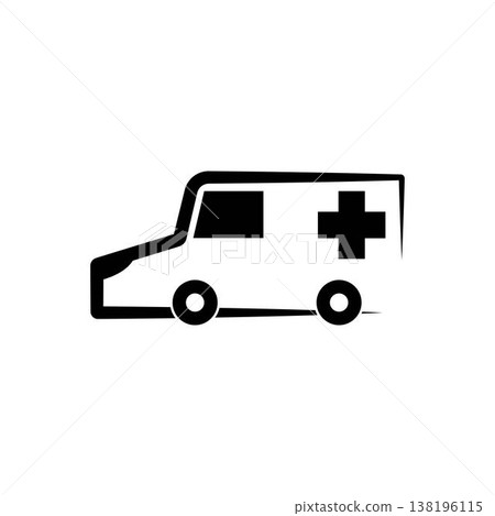 Ambulance Logo Icon Design, Emergency medical service vehicle logo icon vector Ambulance Logo Icon Design, Emergency medical service vehicle logo icon vector 138196115