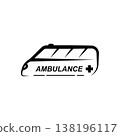 Ambulance Logo Icon Design, Emergency medical service vehicle logo icon vector 138196117
