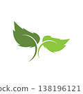 green leaf ecology nature element vector icon 138196121