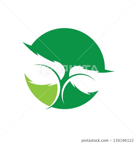green leaf ecology nature element vector icon 138196122