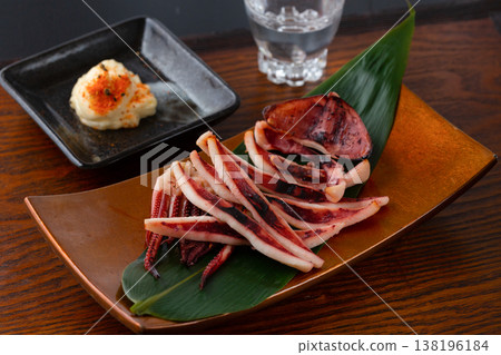 Grilled squid Grilled squid 138196184