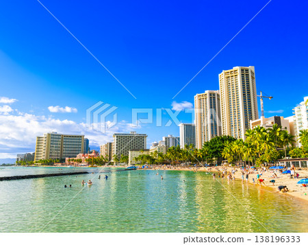 Hawaii: Waikiki Beach in the afternoon Hawaii: Waikiki Beach in the afternoon 138196333