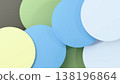 A minimalistic 3D background with shaped elements creates a dynamic geometric composition. 138196864