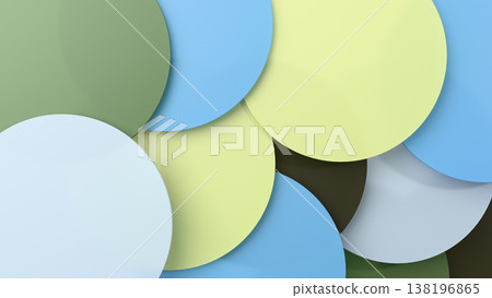 A minimalistic 3D background with shaped elements creates a dynamic geometric composition. 138196865