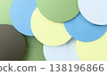 A minimalistic 3D background with shaped elements creates a dynamic geometric composition. 138196866