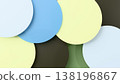 A minimalistic 3D background with shaped elements creates a dynamic geometric composition. 138196867