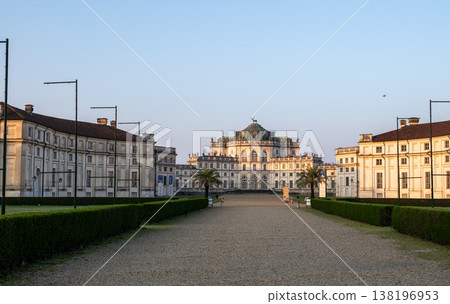 Stupinigi, turin, italy. March 23, 2026. Stupinigi hunting lodge, a baroque royal residence by juvarra, at sunset in turin, italy. A unesco world heritage site 138196953
