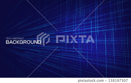 Abstract future ai background with blue big data and digital dots for tech and technology science presentation. Line cyber business network 3d backdrop. Connection graphic design. Abstract future ai background with blue big data and digital dots for tech and technology science presentation. Line cyber business network 3d backdrop. Connection graphic design. 138197307