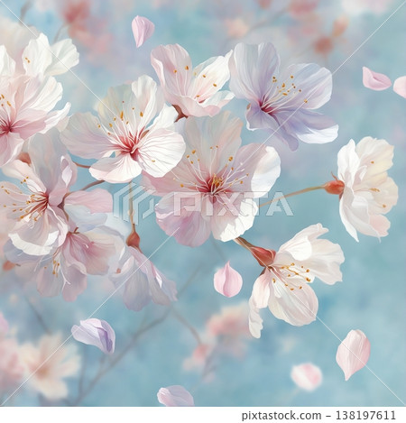watercolor painting of leaf and flowers pattern watercolor painting of leaf and flowers pattern 138197611