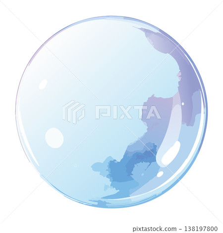 水彩風格的肥皂泡 水彩風格的肥皂泡 138197800
