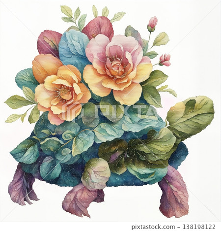 watercolor frame with flowers watercolor frame with flowers 138198122