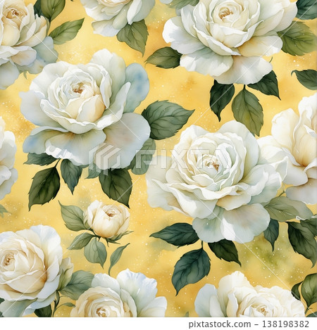 vintage seamless pattern with watercolor flowers vintage seamless pattern with watercolor flowers 138198382
