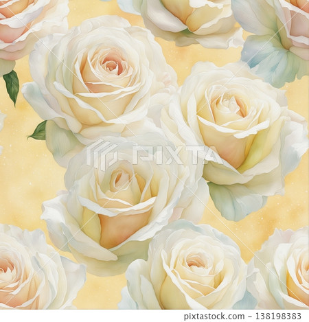 vintage seamless pattern with watercolor flowers vintage seamless pattern with watercolor flowers 138198383