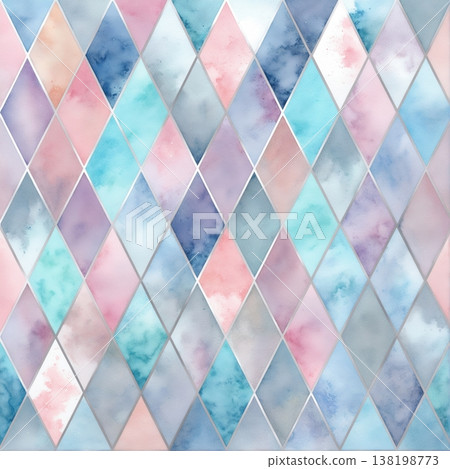 watercolor painting of leaf and flowers pattern watercolor painting of leaf and flowers pattern 138198773