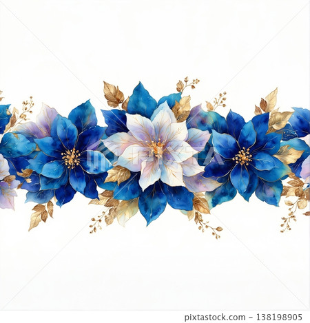 floral invitation card with watercolor flowers floral invitation card with watercolor flowers 138198905