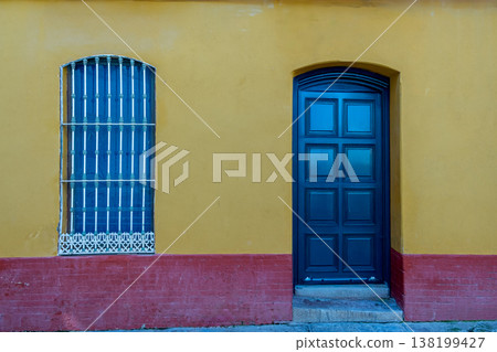 Andalusian Wooden Door 138199427
