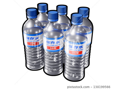 Preserved water disaster prevention image (white background) Preserved water disaster prevention image (white background) 138199566