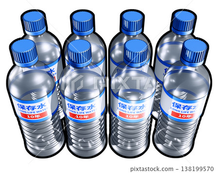Preserved water disaster prevention image (white background) 138199570