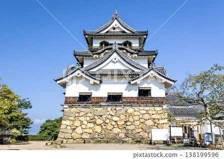Hikone City, the existing keep of Hikone Castle, a national treasure. Hikone City, the existing keep of Hikone Castle, a national treasure. 138199596