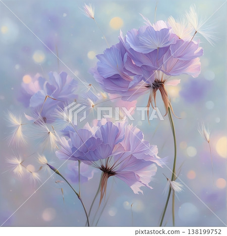 watercolor painting of leaf and flowers pattern watercolor painting of leaf and flowers pattern 138199752