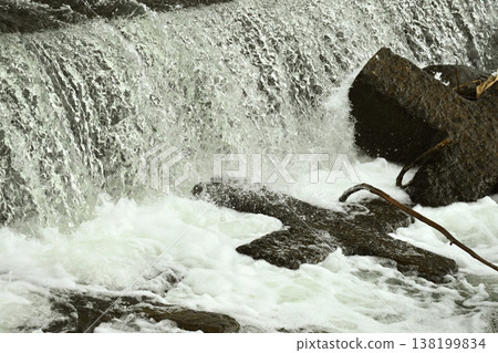 Flooding and rising water levels of rivers 138199834