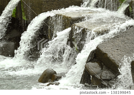 Flooding and rising water levels of rivers Flooding and rising water levels of rivers 138199845
