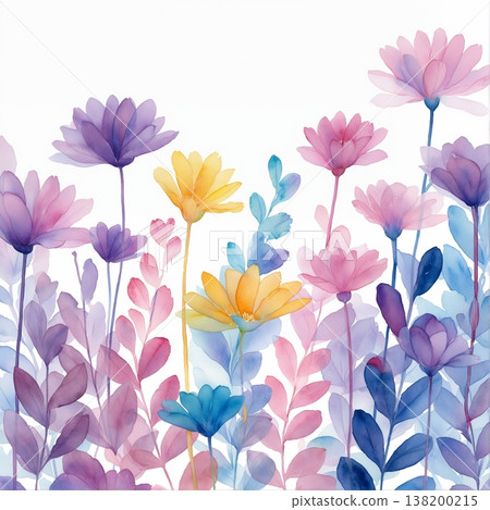 watercolor painting of flowers watercolor painting of flowers 138200215
