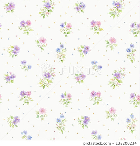 watercolor painting of flowers 138200234