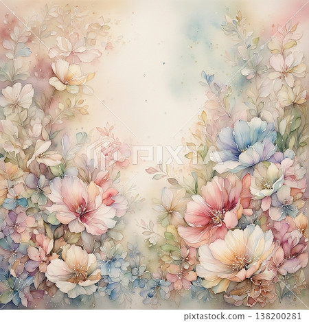 watercolor painting of flowers watercolor painting of flowers 138200281