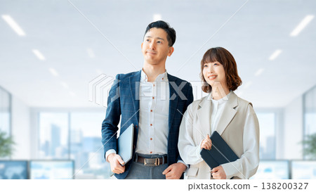 Teamwork image of two businessmen, men and women Teamwork image of two businessmen, men and women 138200327
