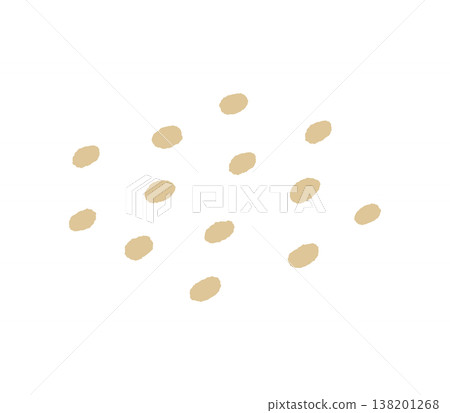 Simple and stylish gold-toned accent decoration - illustration material with a rough, hand-drawn, dotted design. Simple and stylish gold-toned accent decoration - illustration material with a rough, hand-drawn, dotted design. 138201268