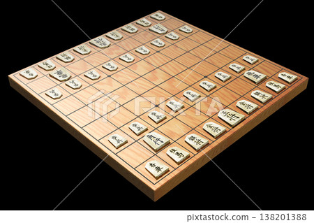 將棋（3DCG）黑色背景 138201388