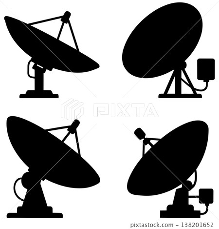 Satellite dish antennas for communication and broadcasting technology Satellite dish antennas for communication and broadcasting technology 138201652