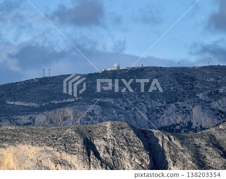 An observatory situated on distant ridge offers excellent sky viewing conditions during blue hour An observatory situated on distant ridge offers excellent sky viewing conditions during blue hour 138203354