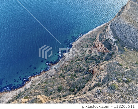 Comprehensive drone analysis of coastal erosion patterns and marine environmental features 138203511