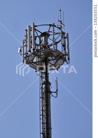 Communication image (radio tower: base station) Communication image (radio tower: base station) 138203551