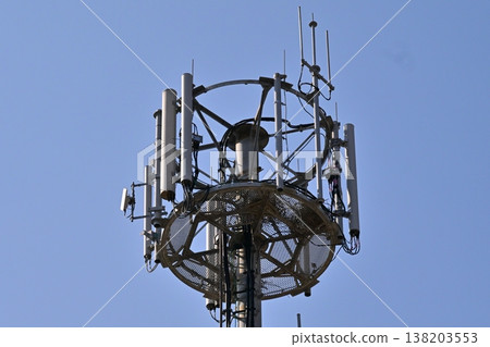 Communication image (radio tower: base station) Communication image (radio tower: base station) 138203553