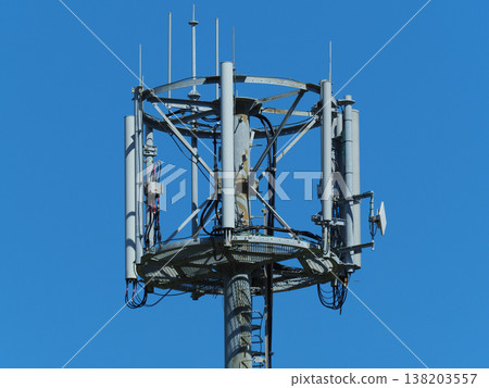 通信圖像(無線電塔:基站) 通信圖像(無線電塔:基站) 138203557