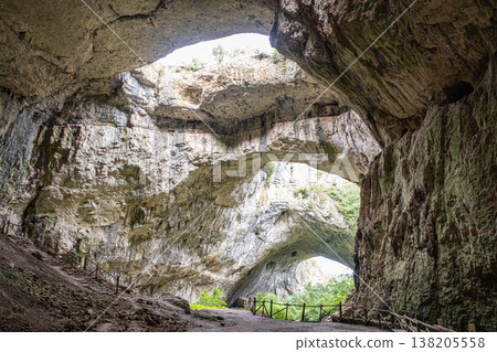 Inner Grand Archway and Natural Light in Devetashka Cave Inner Grand Archway and Natural Light in Devetashka Cave 138205558