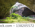 Inner Cavern of Devetashka Cave with Lush Green Growth 138205572