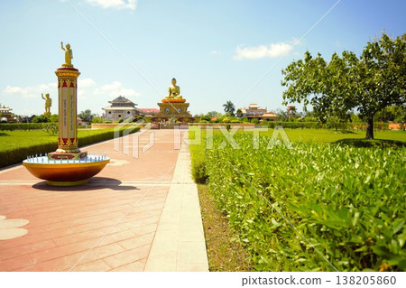 Buddha statues at Lumbini Sanctuary, Nepal, Part 2 138205860