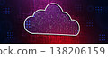 Cloud smart concept technology innovation background and network security 138206159