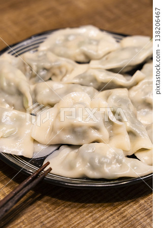Asia gourmet food: Traditional handmade soup dumplings from Panchu, Jingying and full of food 138206467