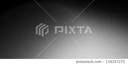 Dark grainy gradient background, black white gray noise texture, monochrome poster header banner backdrop design 138207275