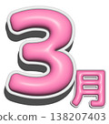 立體字 - 三月 138207403
