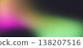 Grainy abstract background, noisy color gradient purple green blue pink vibrant glowing shape on black backdrop, dark banner poster header cover wallpaper design 138207516