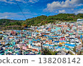 Vibrant sky and Gamcheon Culture Village 138208142
