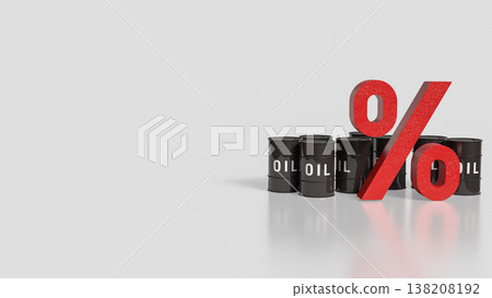 Oil Price Interest Rate Energy Market Financial Concept 3d render. Oil Price Interest Rate Energy Market Financial Concept 3d render. 138208192